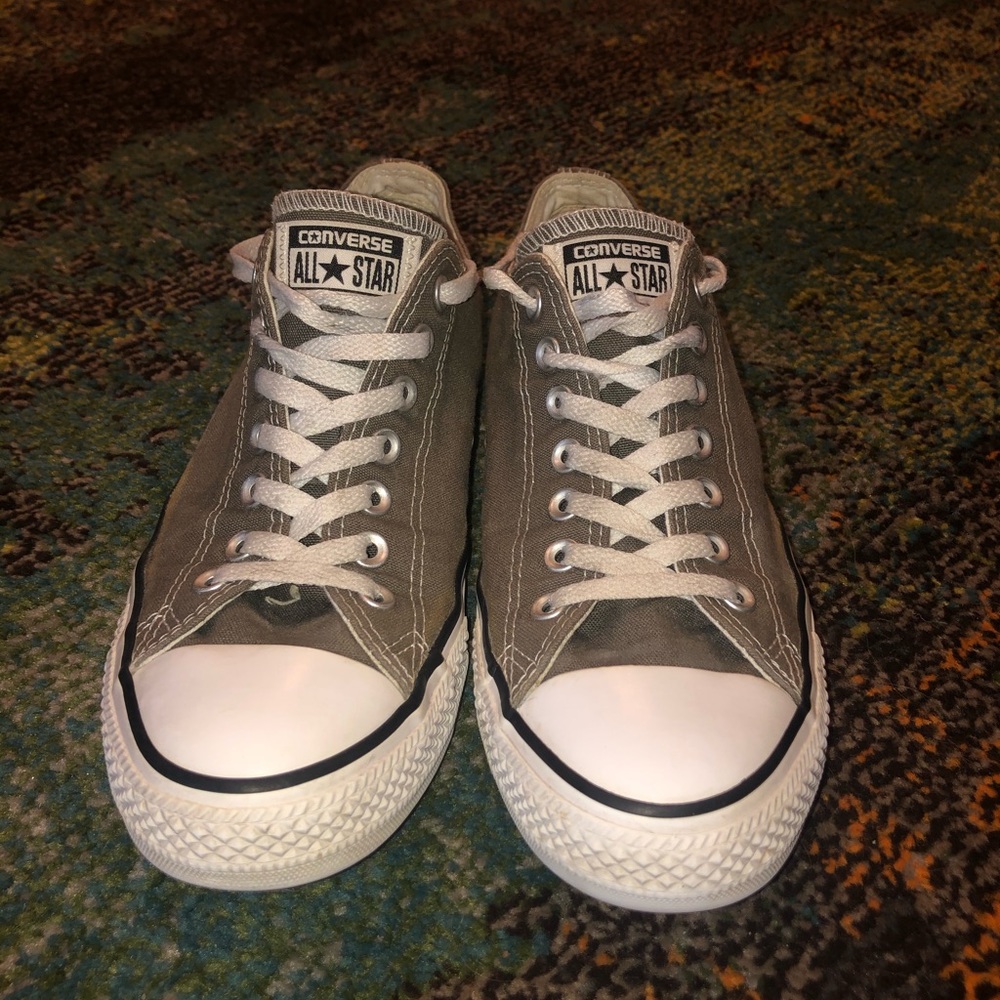 Gray Converse Chuck Taylor Shoes